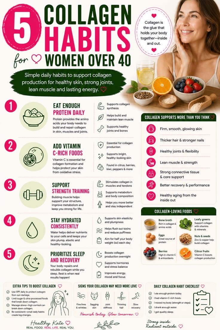 5 collagen habits for women over 40