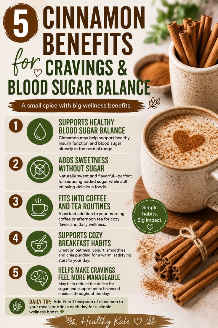 5 cinnamon benefits for cravings and blood sugar balance