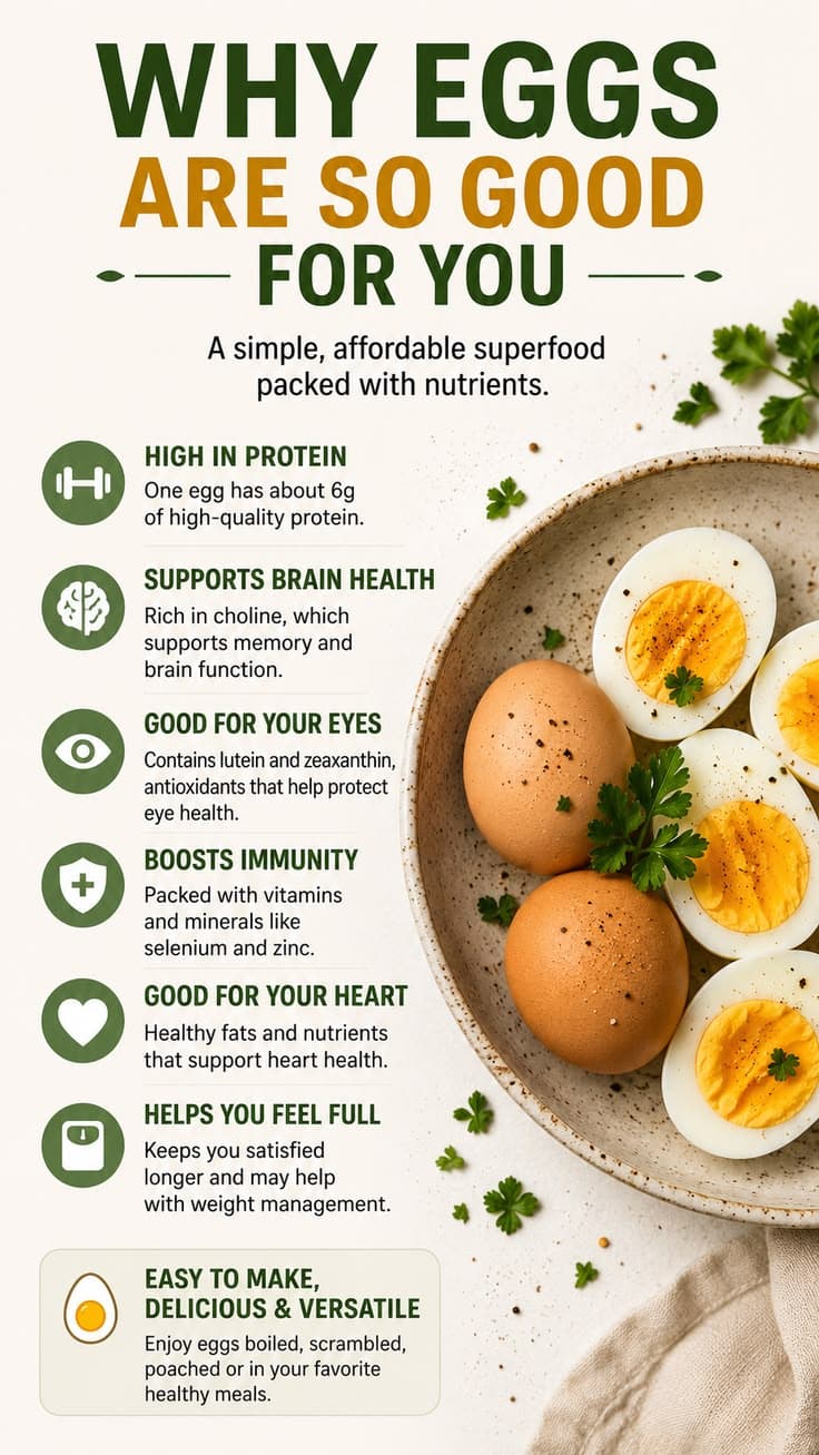 Why eggs are so good for you: protein, brain health, eyes, immunity, heart and fullness