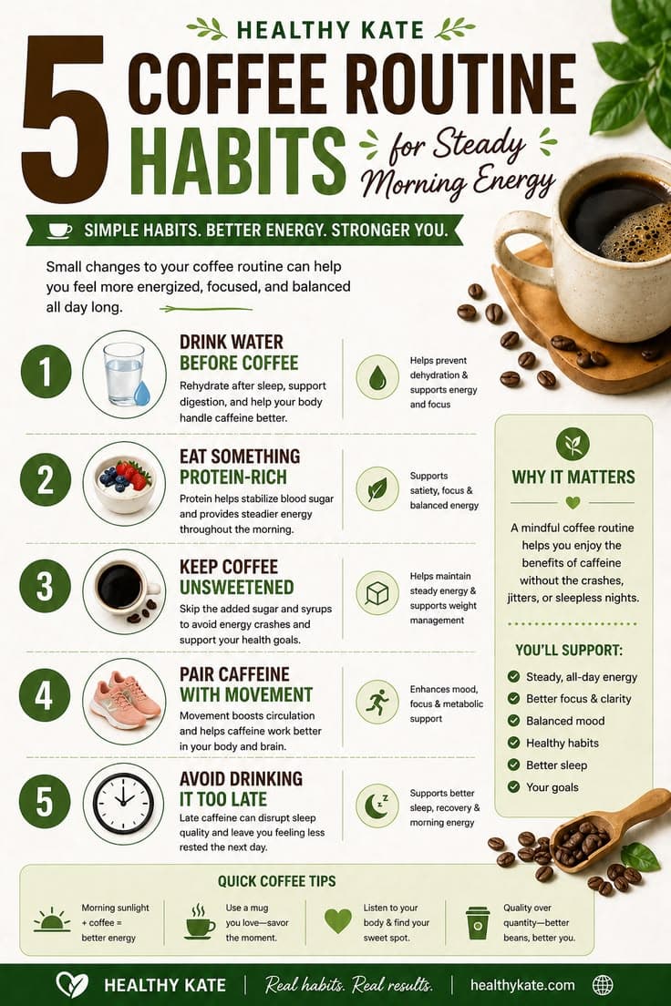 5 coffee routine habits for steady morning energy