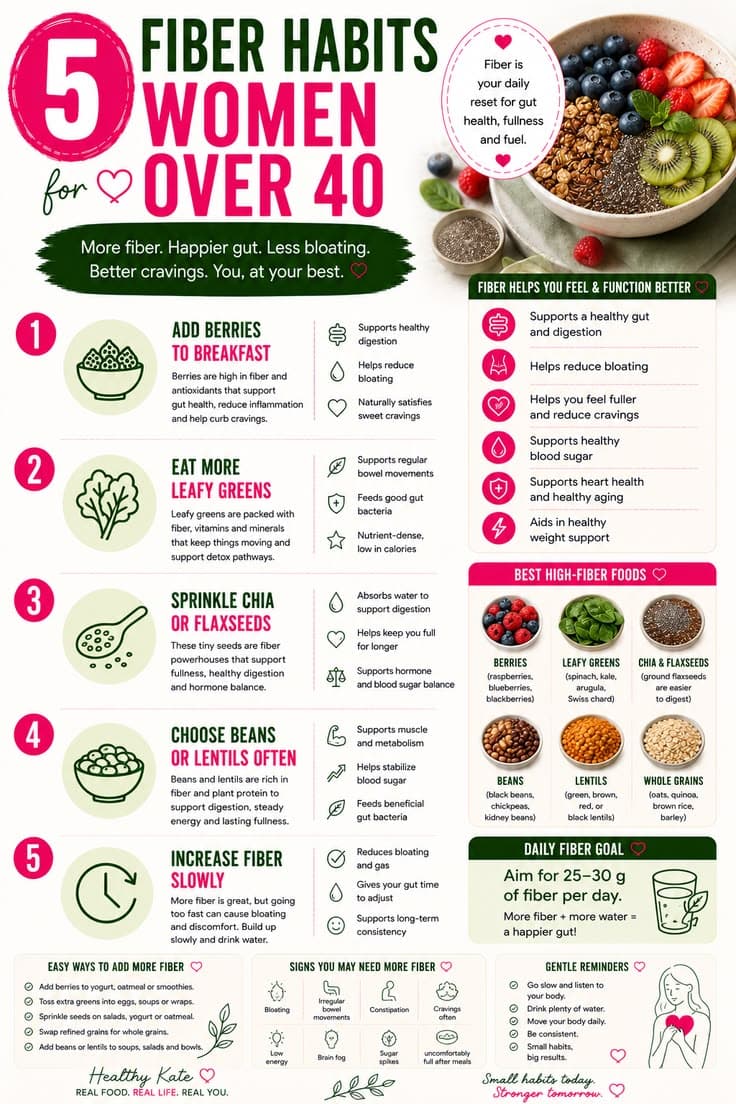 5 fiber habits for women over 40