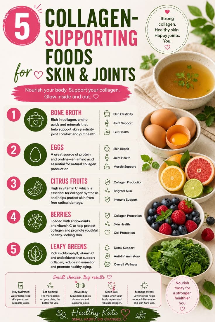 5 collagen-supporting foods for skin and joints